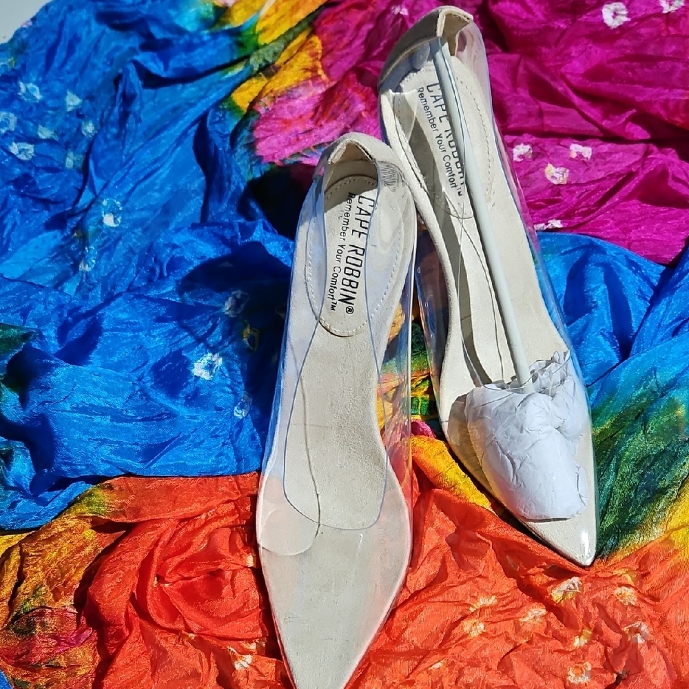 Cape Robbin Clear Slingback Heels